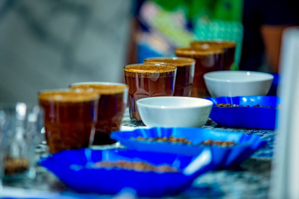 The morning cupping table